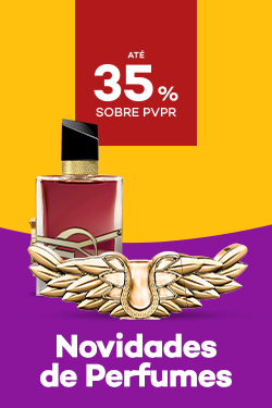 Novidades de Pefumes com destaque promocional de at&eacute; 35% obre pre&ccedil;o de Venda ao P&uacute;blico Recomendado